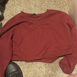 SHEIN Deep Red Crop Top